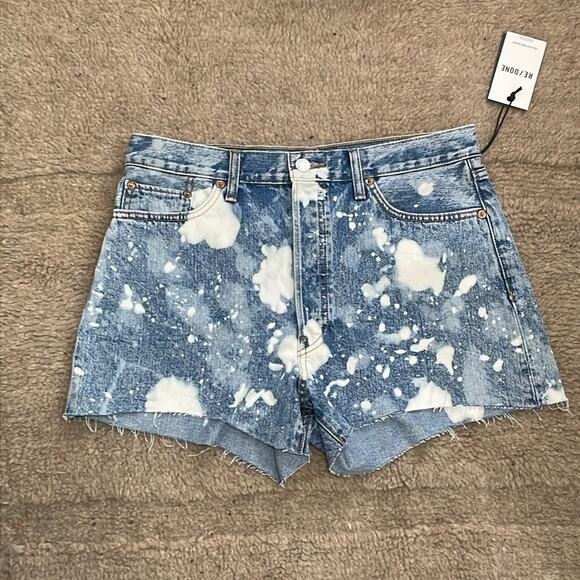 Re/done 70's Levi’s vintage high-waisted denim shorts NWT - Picture 3 of 8